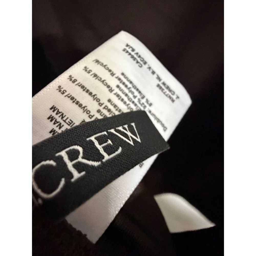 J.Crew Claudia Scrunchie One-Piece Swimsuit Inky Espresso Brown Size 10 NWT